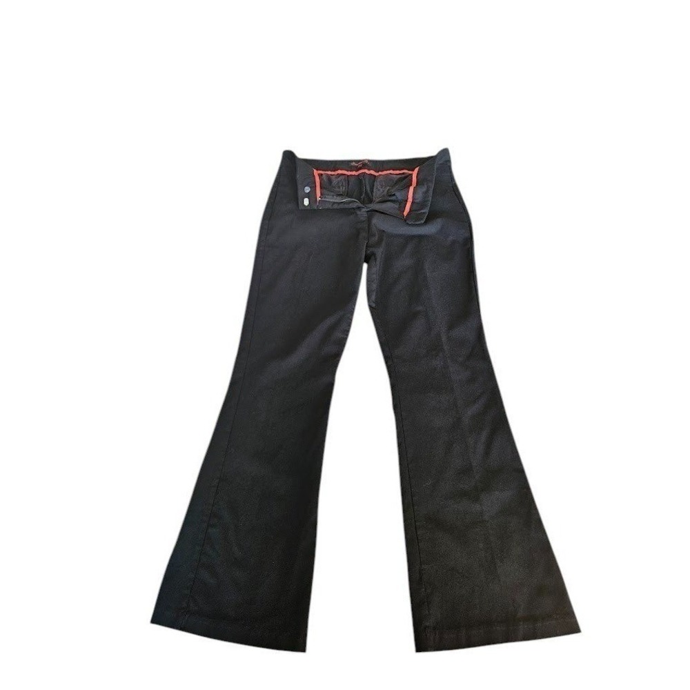 Sapphire Red Women Flare Leg Dress Pants Charcoal Gray Size 13/14
